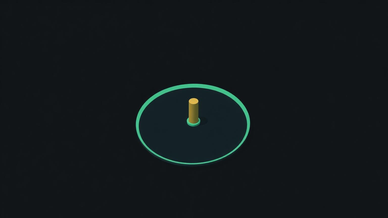 The spending threshold that changes the answer Isometric illustration of a threshold dial with a marker between a low and high zone