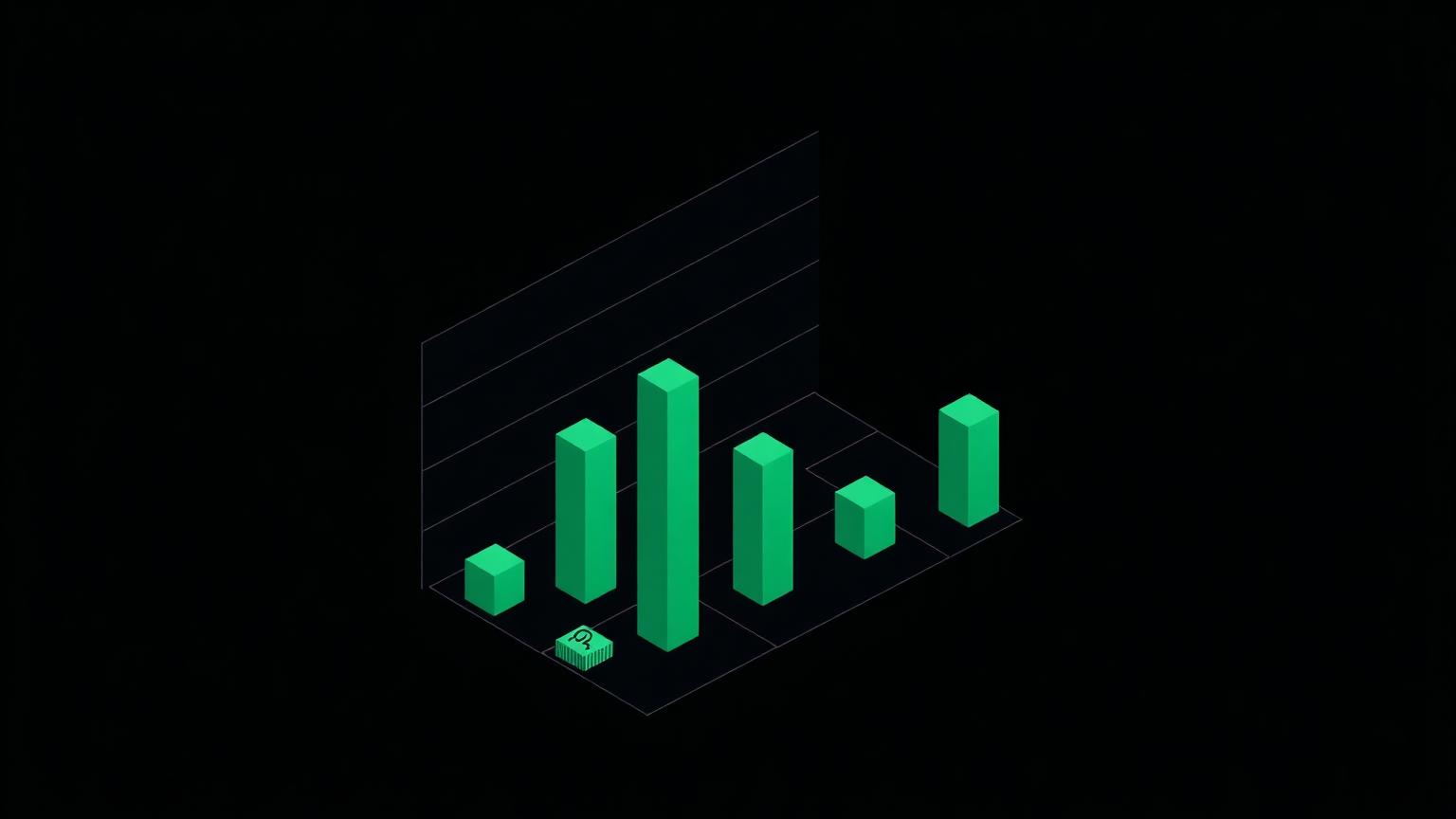 Two views of the same website traffic Isometric illustration of two dashboard panels showing a traffic curve and a connected node map