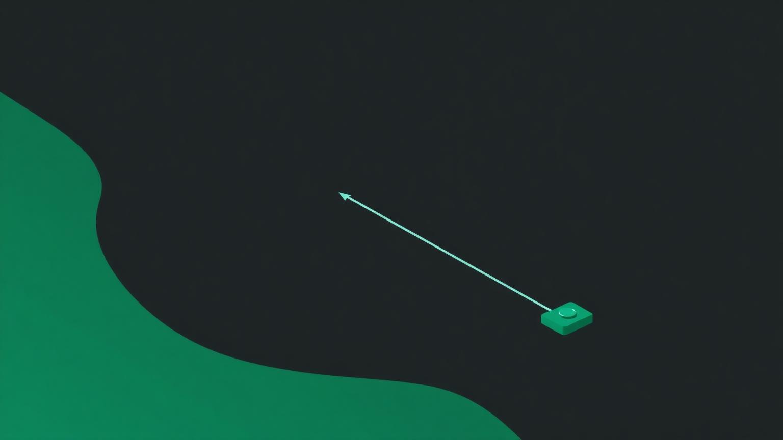 Isometric illustration of a linear conveyor beside a branching node network